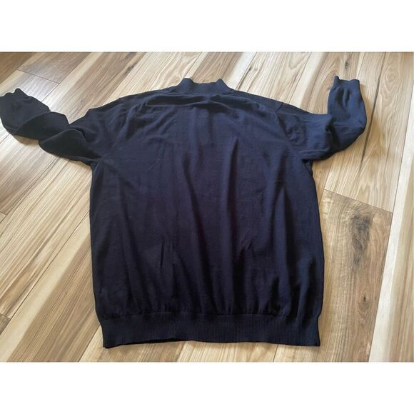 ROCHESTER Black Cotton /Cashmere Men’s Sweater XLT - Picture 7 of 7